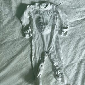 L'ovedbaby White Footies One Piece